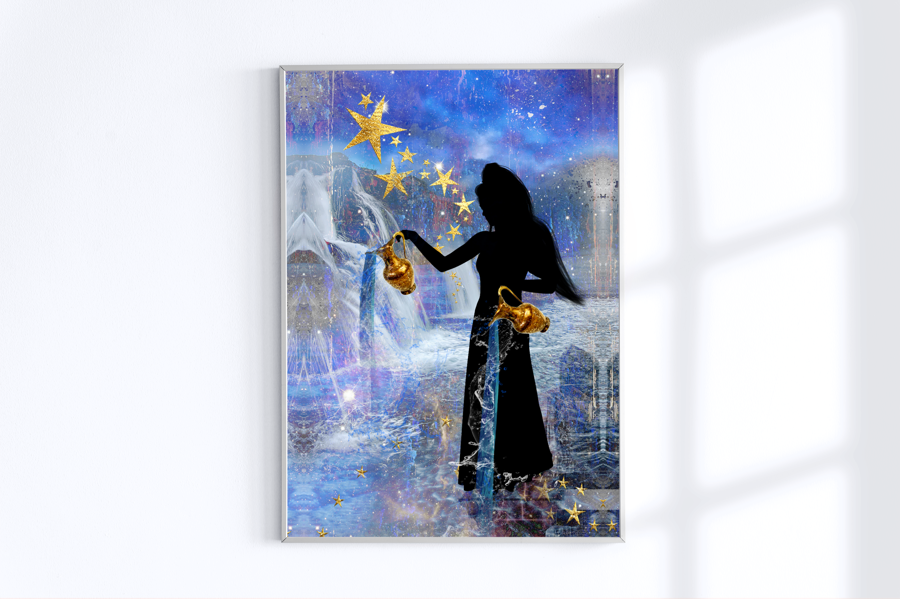 Tarot Digital Printable Art: THE STAR